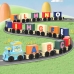 Educational Train, Letters, Numbers, Colorful, 16 pcs.