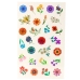 Set of 60 Flower Tattoos for Kids