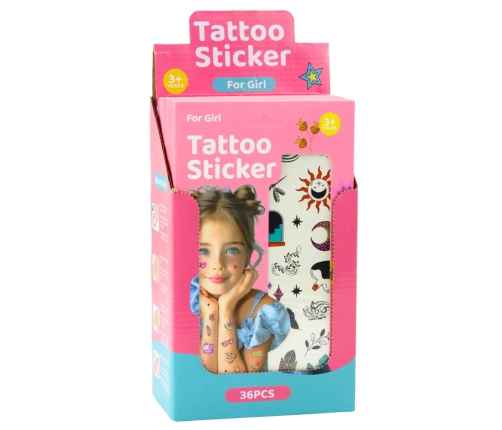 Set of 60 Flower Tattoos for Kids