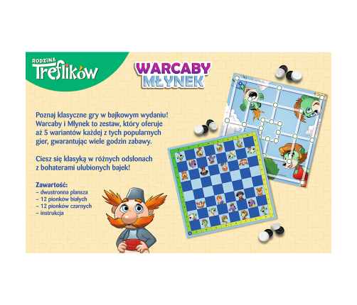 GAME - Checkers and Mill Trefl Family Trefl 02658