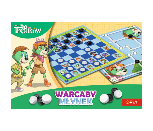 GAME - Checkers and Mill Trefl Family Trefl 02658