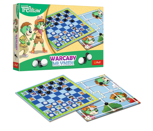 GAME - Checkers and Mill Trefl Family Trefl 02658