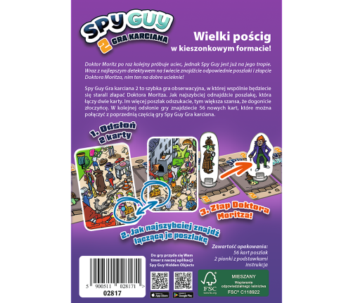GAME - Spy Guy Card Game 2 of Trefl 02817