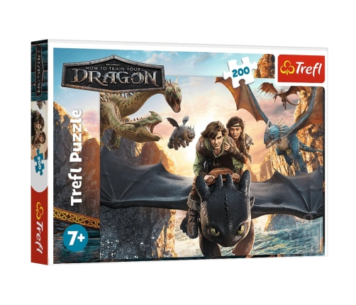 Puzzle 200 - Toothless and Friends Trefl 13348
