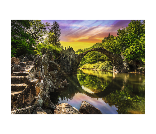Puzzle – 1000 Premium Plus Rakotzbrücke in Kromlau, Deutschland Trefl 10811