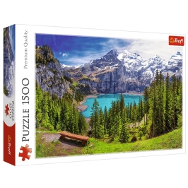 Puzzle - 1500 - Lake Oeschinen, Alps, Switzerland Trefl 26166