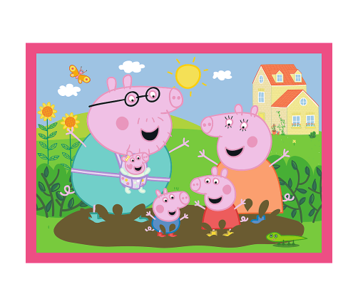 4-in-1 Puzzle (12, 15, 20, 24) – Peppa Loves Adventures – Trefl 34672