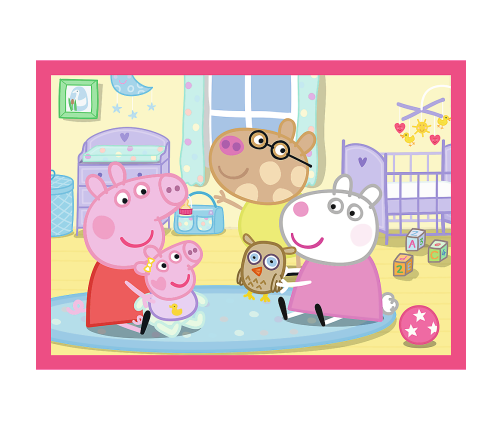 4-in-1 Puzzle (12, 15, 20, 24) – Peppa Loves Adventures – Trefl 34672