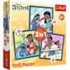 3-in-1 Puzzle – Time with Stitch – Lilo and Stitch Trefl 34896 3-in-1 Puzzle – Time with Stitch – Lilo and Stitch Trefl 34896