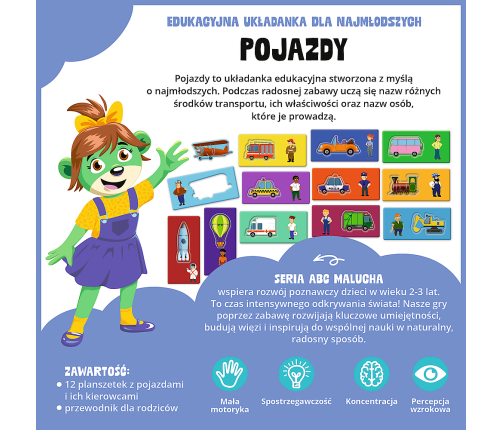 GAME - Vehicles - Toddler ABC - Trefl 02907