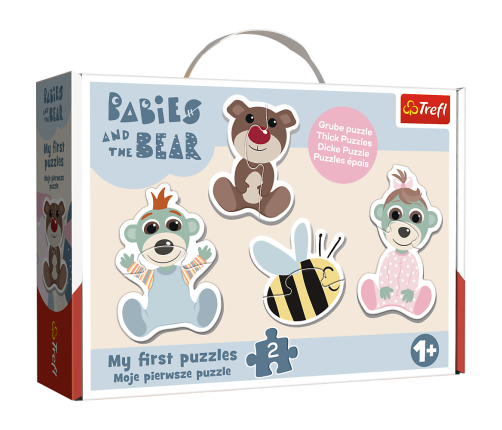 Puzzle - Baby Classic - Friendly Babies - Babies and Teddy Bear Trefl 36139