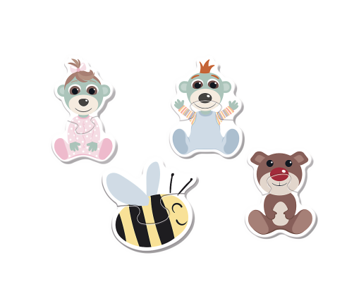 Puzzle - Baby Classic - Friendly Babies - Babies and Teddy Bear Trefl 36139