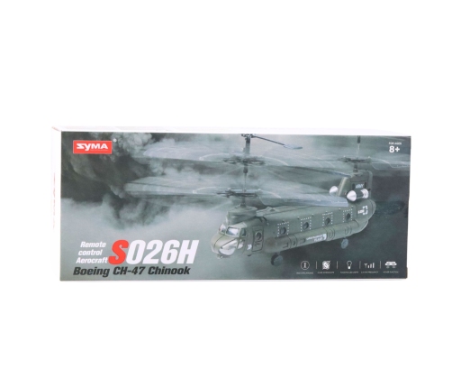 RC Helicopter Remote Control Syma S026H-1 Green Khaki
