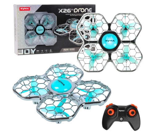 RC Remote Controlled Drone Syma X26 PRO Acrobatics LED Lights WIFI