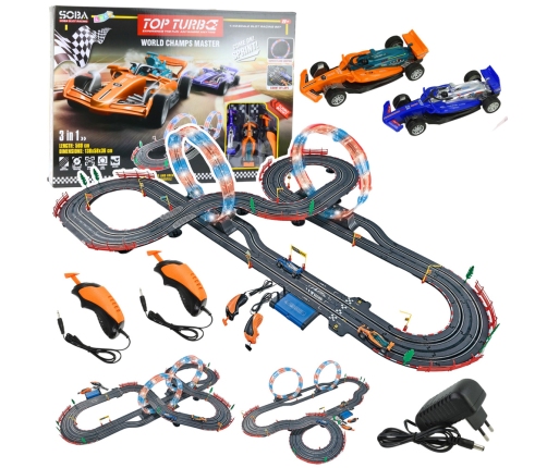 3in1 RC Race Track Illuminated Loops Cars Controllers 560 cm