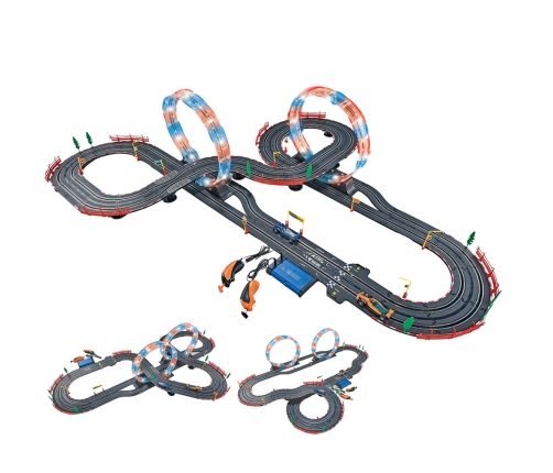 3in1 RC Race Track Illuminated Loops Cars Controllers 560 cm