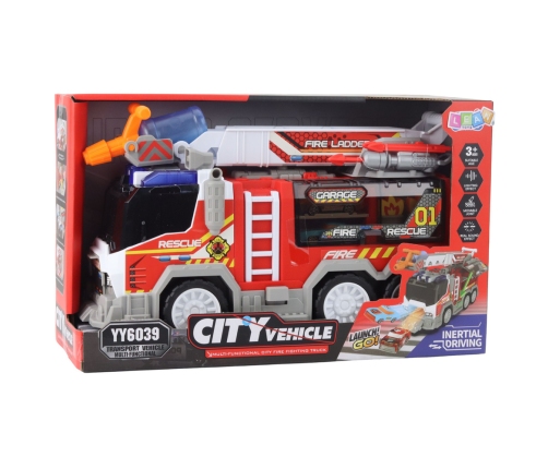 Fire Truck Fire Department Drive Moving Elements Lights Sounds