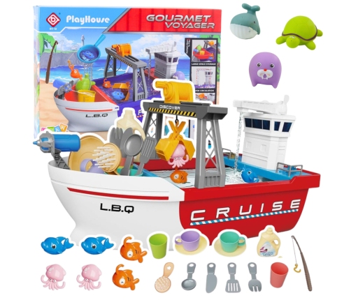 Fishing Boat with Water Circulation Interactive Fishing Accessories