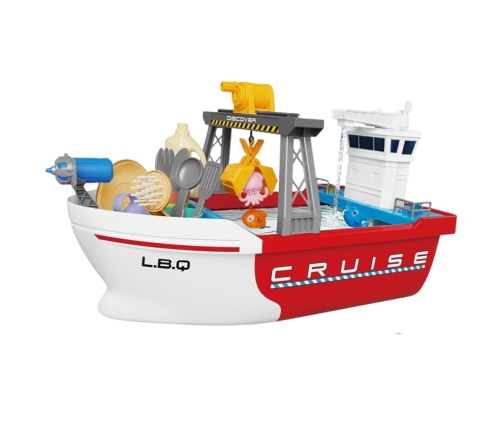 Fishing Boat with Water Circulation Interactive Fishing Accessories