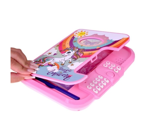 Diary Notebook Code Unicorn Voice Recording Quiz Melodies Pink