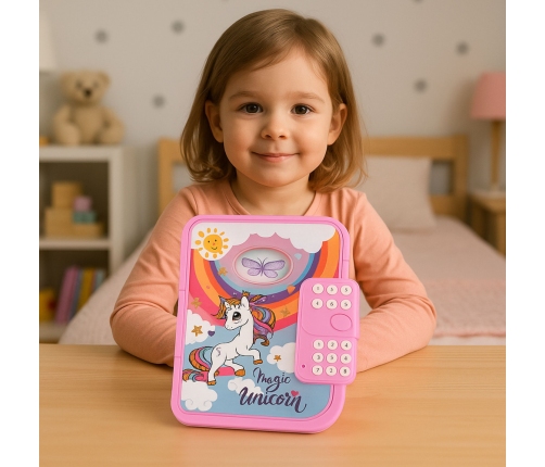 Diary Notebook Code Unicorn Voice Recording Quiz Melodies Pink