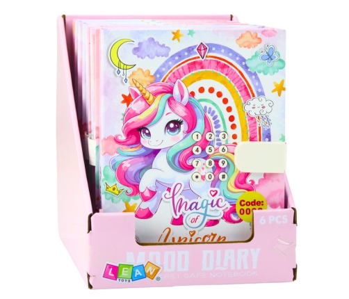 Cute Diary Notebook Code Unicorn Melodies Colorful Pages