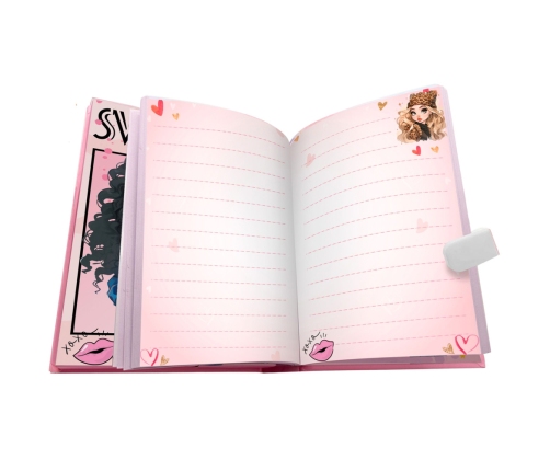 Girls' Diary Notebook Code Melodies Colorful Pages Hearts
