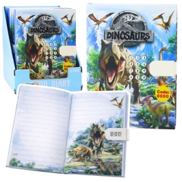 Diary Notebook Code Dinosaurs Melodies Colored Pages