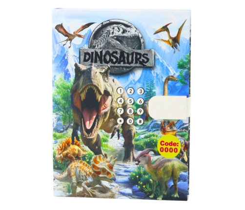 Diary Notebook Code Dinosaurs Melodies Colored Pages