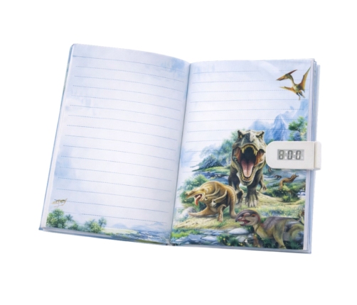 Diary Notebook Code Dinosaurs Melodies Colored Pages