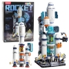 Rocket Space Station Construction Bricks 815 pcs.