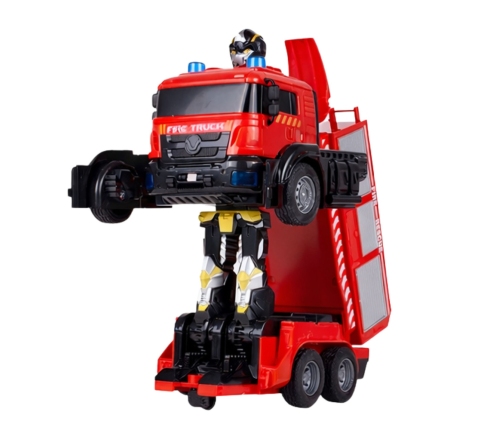 Firefighter Robot Car 2 in 1 Remote Controlled RC Lights Sounds Water