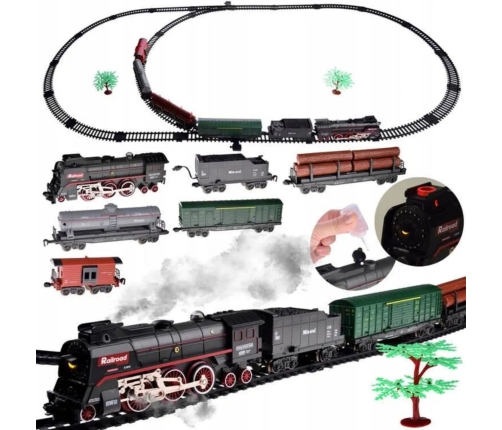 Steam Train 620B Lights Sounds Smoke 151 cm Tracks