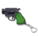 Mini Pistol Revolver Keychain Gadget LED Light Laser 6.5 cm