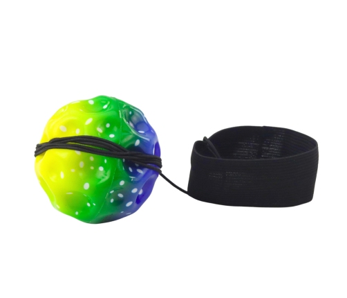 Moon Ball on Elastic Band for Dexterity Exercises, 6.5 cm indentations