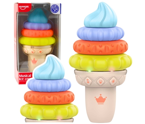 Musical Ice Educational Toy for Toddlers Lights and Sounds