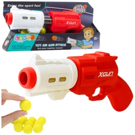 Pistol Weapon for Soft Foam Balls XGUN Red 6 pcs. Pistol Weapon for Soft Foam Balls XGUN Red 6 pcs.