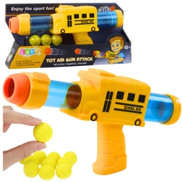 Soft Foam Ball Gun School Bus Yellow 6 pcs. Soft Foam Ball Gun School Bus Yellow 6 pcs.