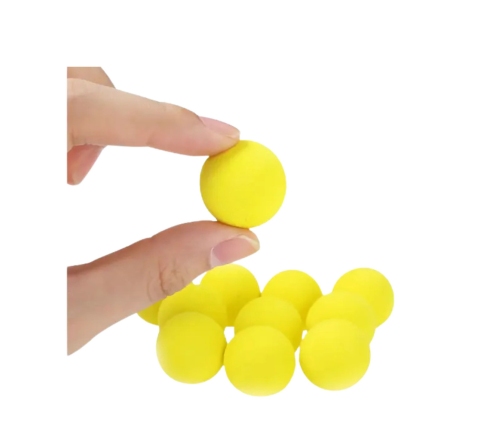 Soft Foam Ball Gun School Bus Yellow 6 pcs.