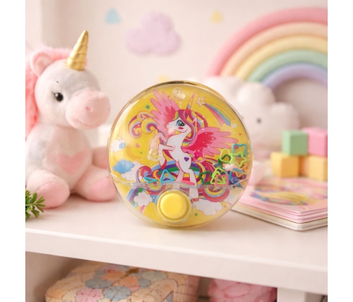 Water Arcade Game Unicorn Colorful Round 10 cm