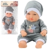 Baby Doll in Gray Pajamas, Hat, Movable Arms and Legs, 30cm Baby Doll in Gray Pajamas, Hat, Movable Arms and Legs, 30cm