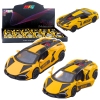 Racing Car Sports Metal Drive Opening Doors Yellow 1:32 Racing Car Sports Metal Drive Opening Doors Yellow 1:32