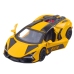 Racing Car Sports Metal Drive Opening Doors Yellow 1:32