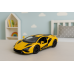 Racing Car Sports Metal Drive Opening Doors Yellow 1:32