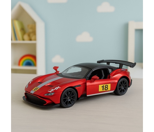 Sports Car Metal Race Drive Opening Doors Red 1:32