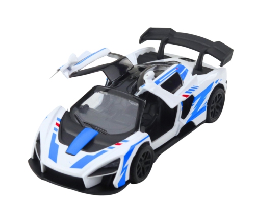 Sports Car Metal Drive Opening Doors White 1:32