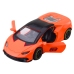 Sports Car Pull Back Metal Orange 1:43