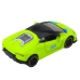 Sports Car Pull Back Metal Neon Green 1:43