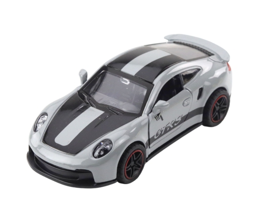 Metal Race Car with Opening Doors, Gray GTRS 1:43