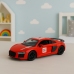 Sports Car Metal Pull Back Lights Sounds Red 1:43